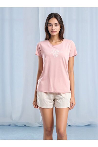 Soweto Tricou cu mânecă scurtă pentru damă, pantaloni scurți cu buzunare, set...