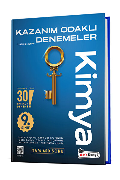 Kafa Dengi Yayınları 9. Sınıf KOD Kimya Haftalık Sarmal Deneme