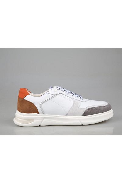 MARCOMEN 21100 Γνήσιο Δερμάτινο Λευκό Ανδρικά Casual Παπούτσια