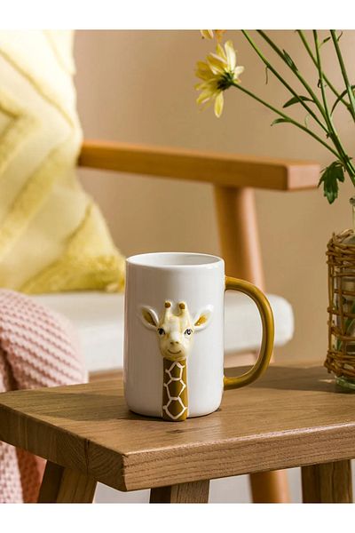 LC Waikiki Lcw Home Mixed Animal Figured Ceramic Mug 410 ml