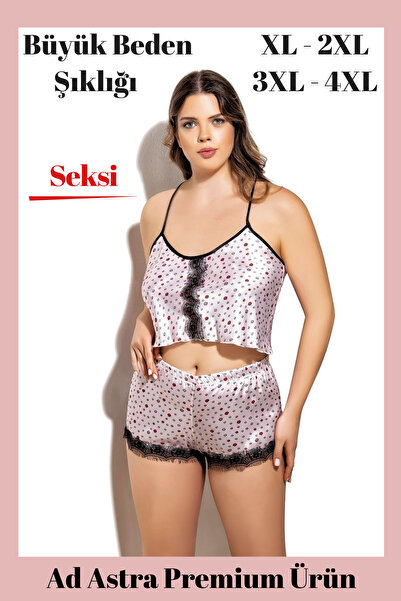 grey cat Deluxe Ürün Kışkırtıcı Öpücük Desenli Erotik Büyük Beden XL-2XL-3XL-...