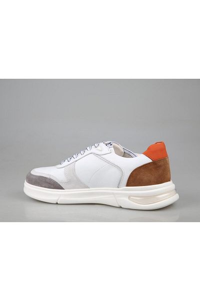 MARCOMEN 21100 Γνήσιο Δερμάτινο Λευκό Ανδρικά Casual Παπούτσια