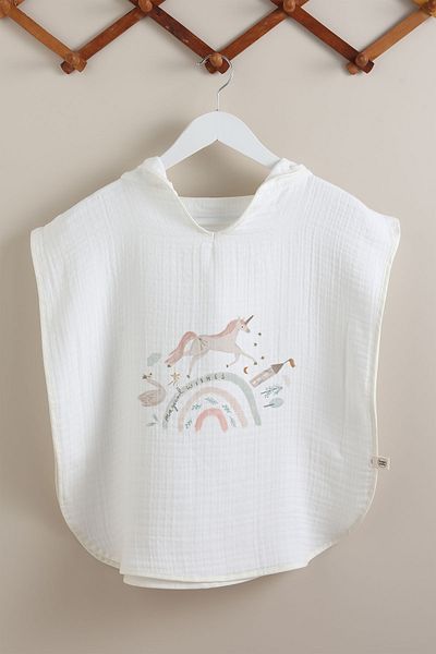 Tuğba Kuğu 4 Layer Muslin Poncho - Summer Vibes