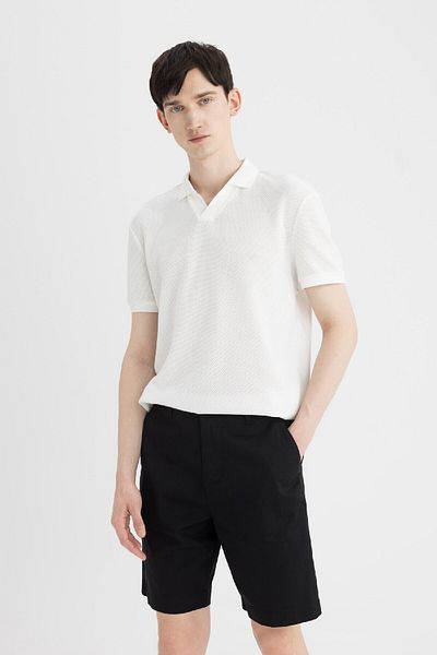 DeFacto Šortky Gabardine Bermuda Regular Fit - C7684ax24sm