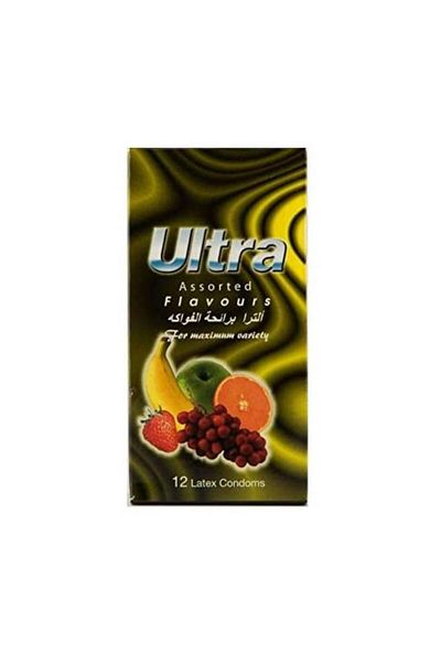 ULTRA Ultra Condoms Fruit Flavor 12 Pieces.