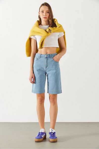 VENA Pantaloni scurți de jeans Gabriel Med Blue Regular Fit - MED BLUE
