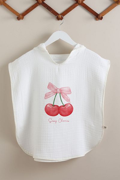 Tuğba Kuğu 4 Layer Muslin Poncho - Summer Vibes
