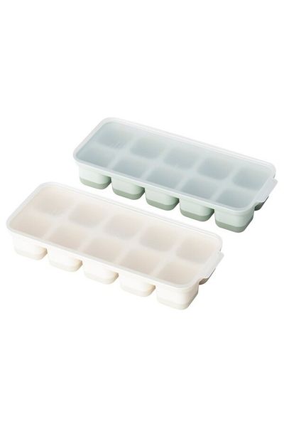 IKEA SPJUTROCKA Ice Cube Tray with Lid – Mixed Colours | Stackable, Covered Tray for Clean