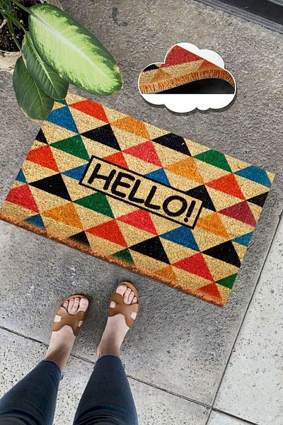 Chilai Home Coco Triangles Natural Koko Mat 40X60 cm