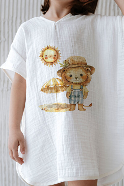 Tuğba Kuğu 4 Layer Muslin Poncho - Summer Vibes