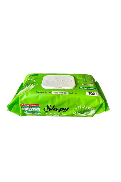 Sleepy Natural Aloe Vera Extract Surface Cleaning Towel 100 Sheets Sleepy