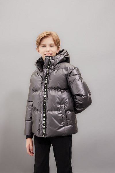 DeFacto Boy's Fleece Puffer Jacket - Water Repellent, Ribbed Sleeves, Hooded, Lined C5524A824Wn