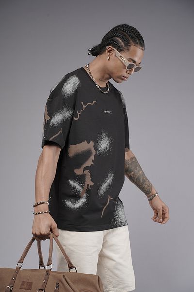 Butik TREND WE Μπλουζάκι με στάμπα με 2 νήματα από ύφασμα Oversize Fit