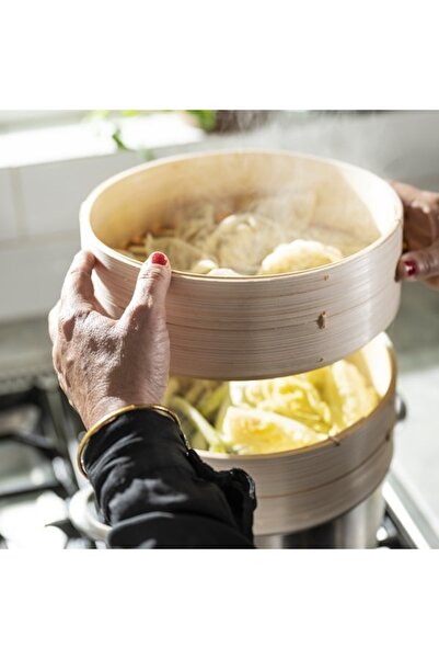 IKEA KLOCKREN Bamboo Steamer – 5.0 L | Natural, Eco-Friendly Steamer for Dumplings, Veggies & More