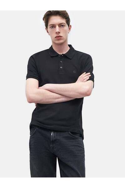 Ltb Ανδρικό μαύρο μπλουζάκι με κοντό μανίκι Winado, κανονικό μαύρο μπλουζάκι 1225845086089200