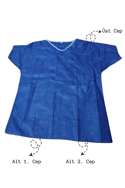 Med Online Medical/Surgical Top Gown Disposable with 3 Pockets