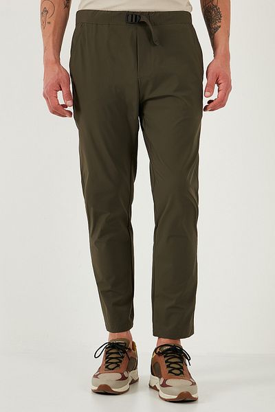 Buratti Slim Fit Elastic Waist Pipe Leg Belt Λεπτομερές παντελόνι Ανδρικό τζιν παντελόνι 5543S86JMILANO
