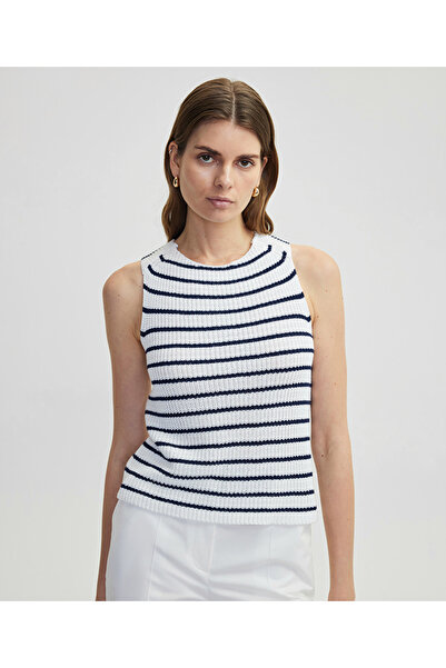 İpekyol Çizgili ve dokulu triko