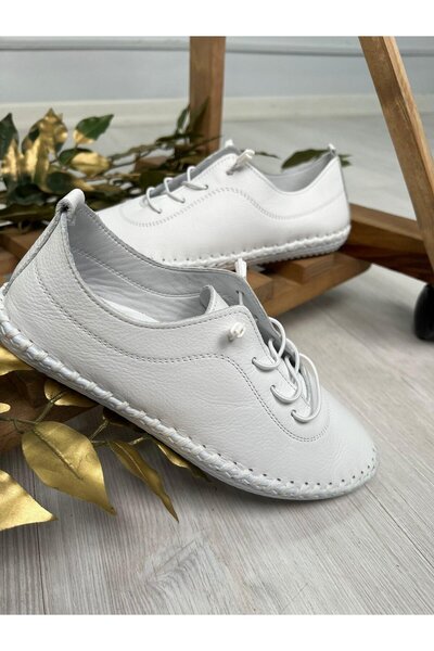 Zerenyus Derinyus 100% Genuine Leather Sandal - White