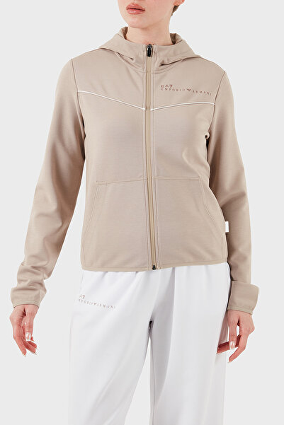 EA7 Streç Pamuklu Regular Fit Kapüşonlu Sweat SWEAT 7W000278 AF12501 U6155