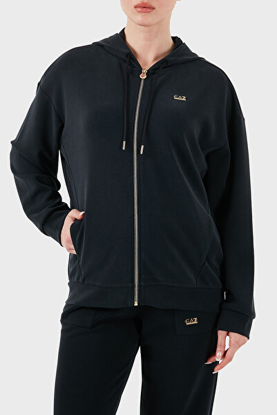 EA7 Modal Karışımlı Relaxed Fit Kapüşonlu Yaka Sweat SWEAT 7W000192 AF12643 UC001