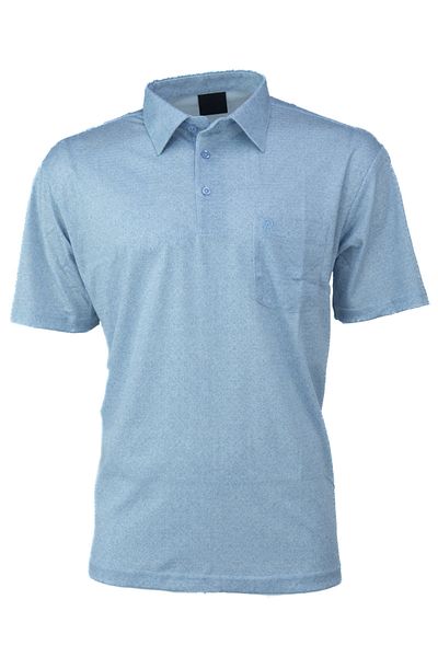 Oppland Cămașă pentru bărbați Tricou cu guler cu buzunar, mânecă scurtă, model Carlo, țesătură de bumbac, cu croiala relaxată, vară