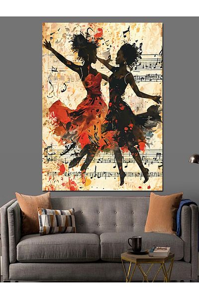 Tablomega Pânză decorativă Dancing Women - Lemn MDF