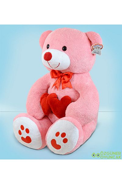 Pandamkee Original 100 Cm Pink Bobo Plush Teddy Bear