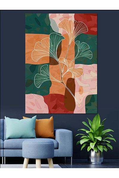 Tablomega Colors and Orchid Flower Decorative Canvas - Mdf Wooden Painting