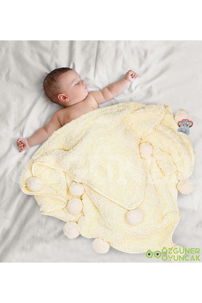 Özgüner Oyuncak Baby/Child Blanket with Pompom