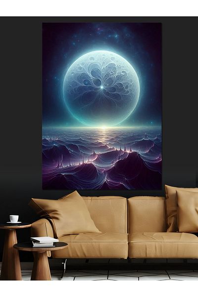 Tablomega Pânză decorativă Mistic Full Moon - Lemn MDF