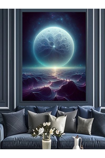 Tablomega Pânză decorativă Mistic Full Moon - Lemn MDF