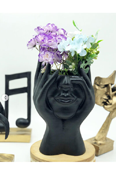 Yaratıcı sanatlar atölyesi Large Size Half Face Long Fingers Decorative Vase ...