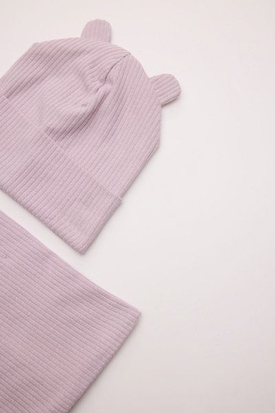 DeFacto Baby Girl Set of 2 Ribbed Camisole Beret Neck Collar C8174A524Wn