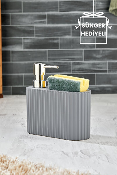 Homie ESTE - Süngerlikli Sıvı Sabunluk, Sünger Hazneli Deterjanlık Mutfak Sab...