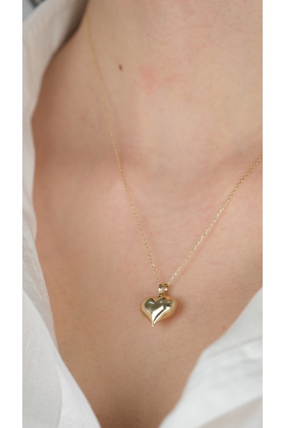 Arpaş 14 Ayar Altın Bombeli Uçlu Kolye Ucu