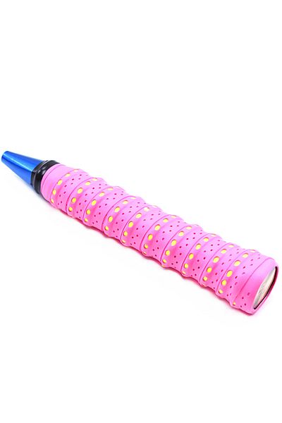 Choice Rose red 1pc Absorb Sweat Racket Anti-slip Tape Handle Grip For Tennis Badminton Squash Band