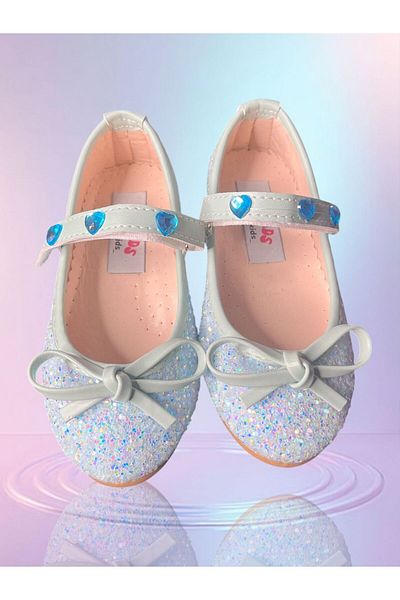 3b kids BALERINI DE PIATRĂ CU DESIGN SPECIAL DE STICLA ALBASTRĂ