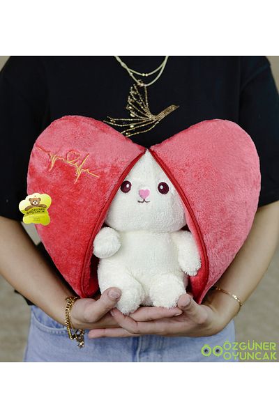 Pandamkee Surprise Plush Heart Rabbit 50 Cm