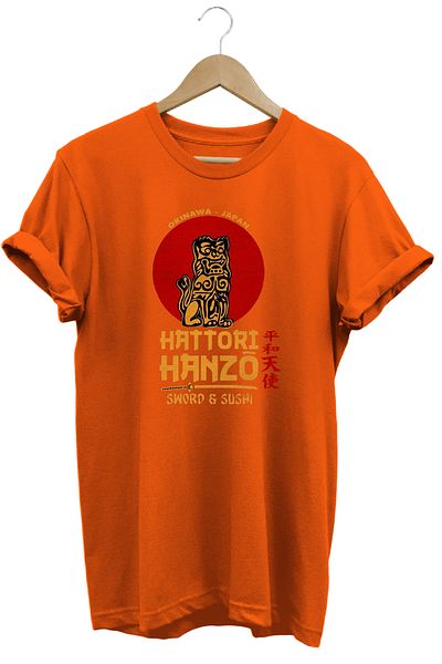 remonz Kill Bill Hattorı Hanzo με στάμπα 100% βαμβακερό κανονικό μπλουζάκι κανονικού μεγέθους T-shirt