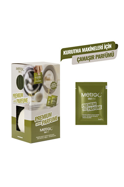 Metsgo Premium Dryer Parfüm SilkWave – 12 x 3 ml Şase + 1 Yün Kurutma Topu – Kurutma Makinesi İçin