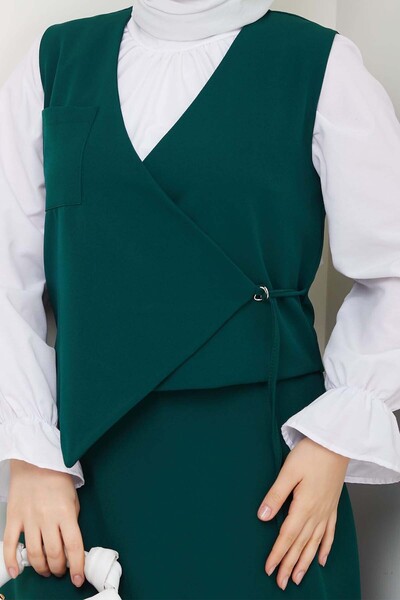 benguen Emerald Green Suit - with a Tie-In Vest from a New Day 4745