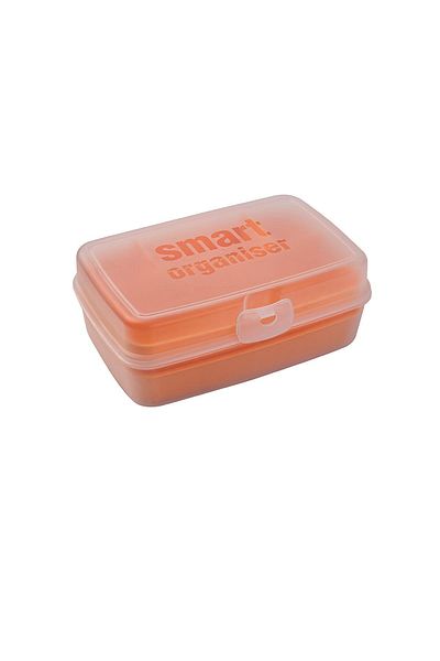 Herevin Orange Color Smart Storage Box 14.5 cm X 21.5 cm X 8.2 cm