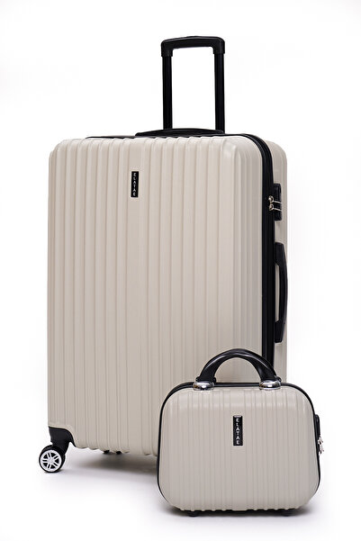 ELATAE 2'li Valiz Seti Elatae Valiz Büyük Boy ve Makyaj 2'li Set