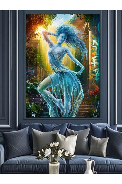 Tablomega Pânză decorativă Naiada - Lemn MDF