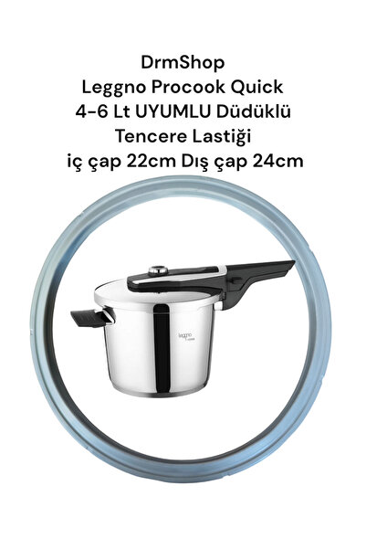DrmShop LEGGNO PROCOOK QUİCK 4-7 Lt Compatible Pressure Cooker Rubber Inner 22cm Outer 24cm