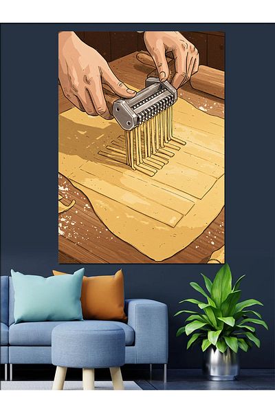 Tablomega Pânză decorativă pentru prepararea pastei de mână - MDF Lemn