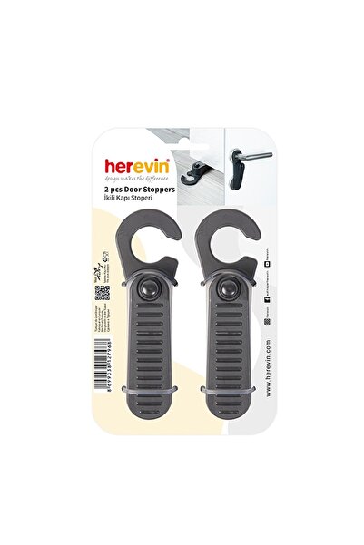 Herevin Siyah Renk 2li Kapı Stoperi