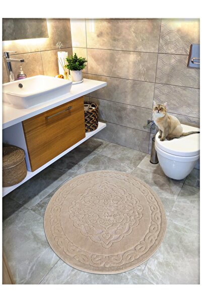 Cotton Crafty Pamuk Dokuma Su Emici Banyo Paspası, Banyo Halısı ROYAL 100x100...