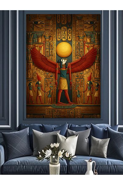 Tablomega Egiptul Antic și Zeul Soarelui Icon Canvas Decorativ - MDF Lemn Pictat